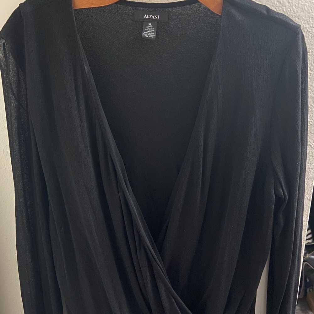 Alfani Black Blouse